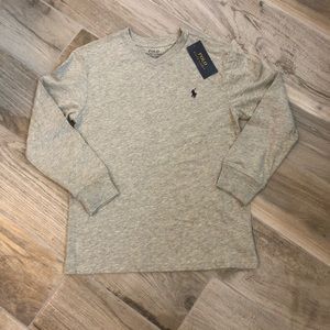 Polo Ralph Lauren Boys Long Sleeve V-Neck Tee NWT